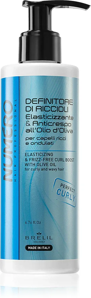 Brelil Professional Elasticizing & Frizz-Free Curl Boost - Крем для кудрявых волос, 200 мл