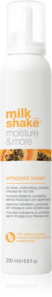 milk_shake Moisture & More Whipped Cream - Увлажняющая пена для сухих волос, 200 мл