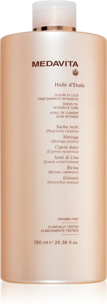 Medavita Huile d'Étolle Sheen Oil Intensive Care - Интенсивное масло для волос, 750 мл