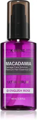 KUNDAL Macadamia Ultra Serum English Rose - Регенерирующая сыворотка в масле для поврежденных волос, 100 мл
