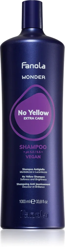 Fanola Wonder No Yellow Extra Care Shampoo - шампунь, нейтрализующий желтые оттенки