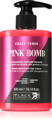 Black Professional Line Crazy Toner - Окрашивающий тоник, 300 мл