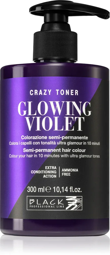 Black Professional Line Crazy Toner - Окрашивающий тоник, 300 мл