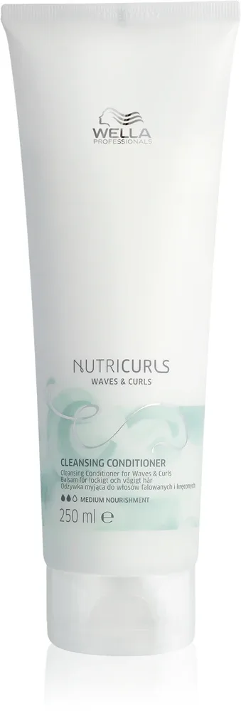 Wella Professionals Nutricurls Waves & Curls - Кондиционер для волос: очищающий уход для кудрявых и волнистых волос, 250 мл