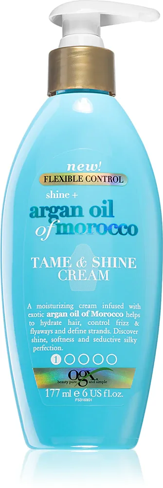 OGX Argan Oil Of Morocco - Смягчающий крем для придания блеска и мягкости волос, 177 мл