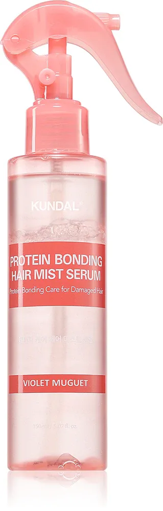 KUNDAL Protein Bonding Care Hair Mist Serum - Укрепляющая и восстанавливающая сыворотка для волос для сухих и поврежденных волос с ароматом Violet Muguet, 150 мл
