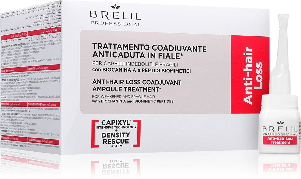 Средство для волос Brelil Professional Anti Hair Loss Treatment укрепляющее, несмываемое, 10 × 6 мл