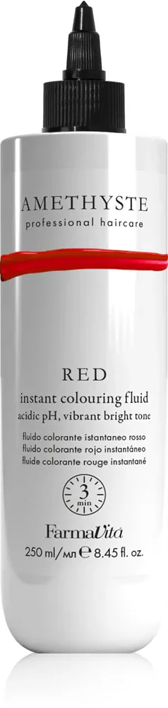 FarmaVita Amethyste Instant Colouring Fluid - Окрашивающая маска для волос в оттенках красного, 250 мл