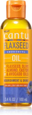 CANTU FlaxSeed Smoothing Oil - Увлажняющее и питательное масло для волос, 100 мл