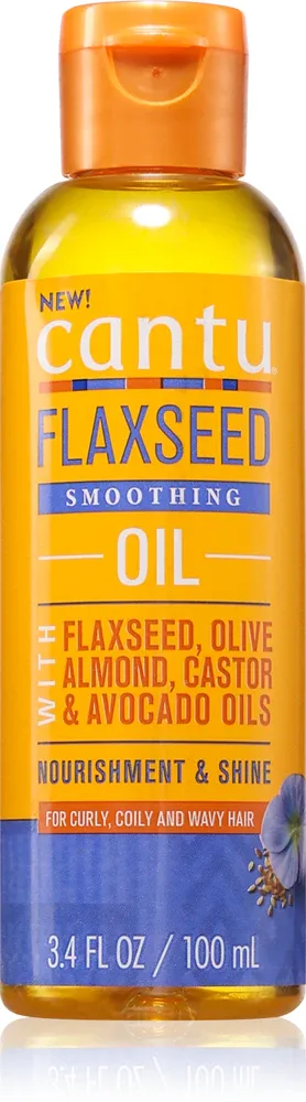 CANTU FlaxSeed Smoothing Oil - Увлажняющее и питательное масло для волос, 100 мл
