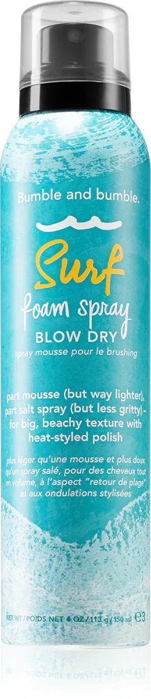 Bumble and bumble Surf Foam Spray Blow Dry - Спрей для волос для эффекта пляжных волн, 150 мл