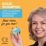 Soaphoria Hair Care Solid Shampoo - Органический шампунь в форме кубика против перхоти, 80 г — фото 2