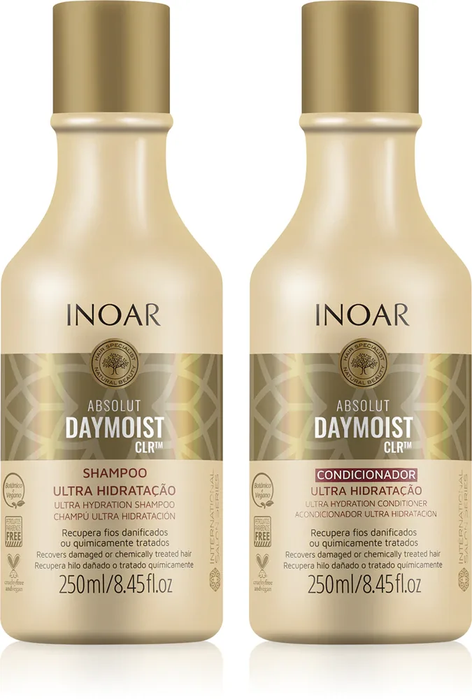 INOAR Absolut Daymoist CLR - Набор для сухих и окрашенных волос, 2 мл