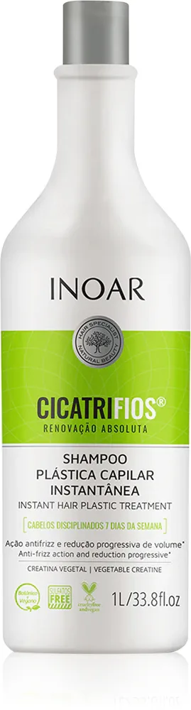 INOAR CicatriFios - шампунь для волос, ослабленных и поврежденных, 1000 мл
