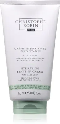 Christophe Robin Hydrating Leave in cream - Крем для волос, придающий блеск сухим и ломким волосам, 150 мл