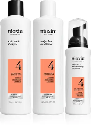 Nioxin System 4 - Подарочный набор для поврежденных и окрашенных волос, 3 шт