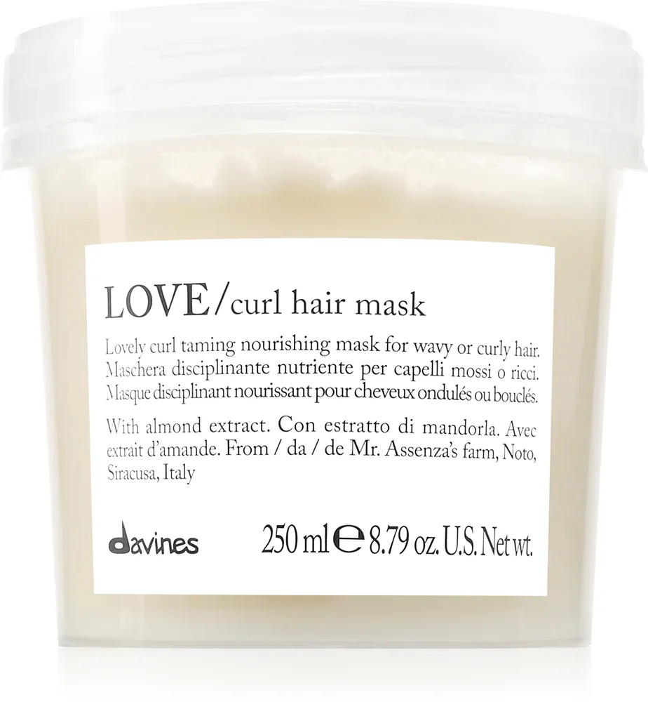 Davines Love Curl Hair Mask - Интенсивно питательная маска для кудрявых волос, 250 мл