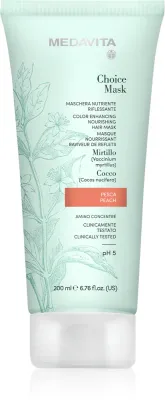 Medavita Choice Peach - Питательная маска для окрашенных волос, 200 мл