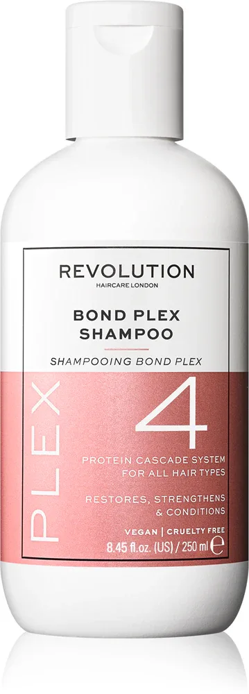 Revolution Haircare Plex No.4 Bond Shampoo - Интенсивно питательный шампунь для сухих и поврежденных волос, 250 мл