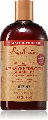 Shea Moisture Manuka Honey & Mafura Oil - Увлажняющий шампунь для сухих и поврежденных волос, 384 мл