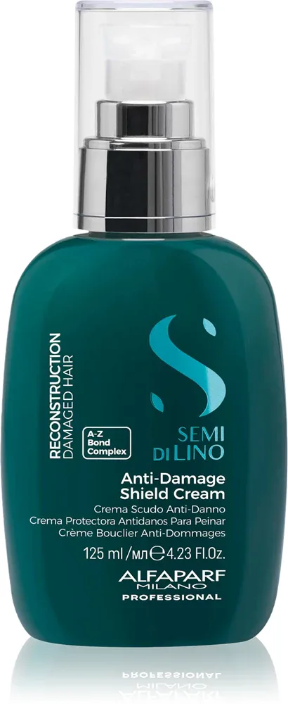 Alfaparf Milano Semi di Lino Reconstruction Anti-damage Shield Cream - Регенерирующий немыльный кондиционер для нормальных и упругих волос, 125 мл