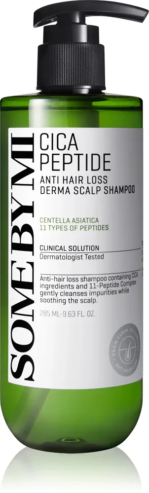 Some By Mi Cica Peptide Derma Scalp Shampoo - Укрепляющий шампунь против выпадения волос с успокаивающим действием, 285 мл