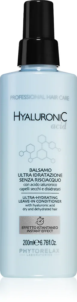 Phytorelax Laboratories Hyaluronic Acid - Средство без смывки для сухих волос, 200 мл