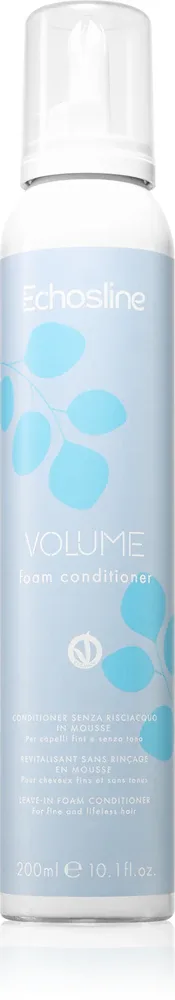 Echosline Volume Foam conditioner - Средство без смывания для объема волос, 200 мл