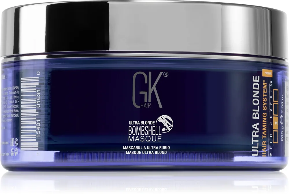 Краска для волос GK Hair Bombshell Masque смываемая, фиолетовая, для светлых волос, 200 г, оттенок Ultra Blonde