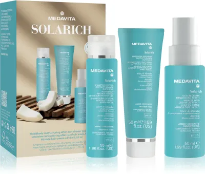 Medavita Solarich Travel Set - Набор для путешествий для женщин, 3 шт
