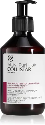 Collistar Hair Phyto-Keratin Shampoo Intensive Restructuring - Шампунь с кератином, 250 мл