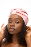 Тюрбан для волос Brushworks Satin Hair Turban сатиновый, для укладки и фиксации причёски, 1 шт — фото 4
