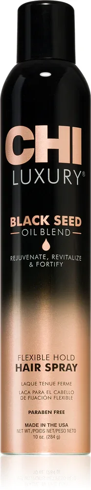 CHI Luxury Black Seed Oil Flexible Hold Hairspray - Лак для волос с эластичной фиксацией, 284 мл