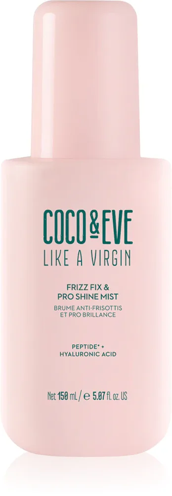 Coco & Eve Like A Virgin Frizz Fix & Pro Shine Mist - Спрей против пушистости для придания блеска и смягчения волос, 150 мл