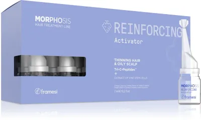 Уход для кожи головы Framesi Morphosis Reinforcing укрепляющий, с биотином и пантенолом, 12 × 7 мл
