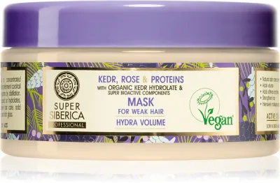 Natura Siberica Kedr, Rose & Protein - Маска для волос - слабые, 300 мл
