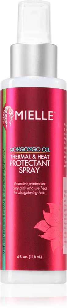 Mielle Mongongo Oil - Защитный спрей для термического стайлинга волос, 118 мл