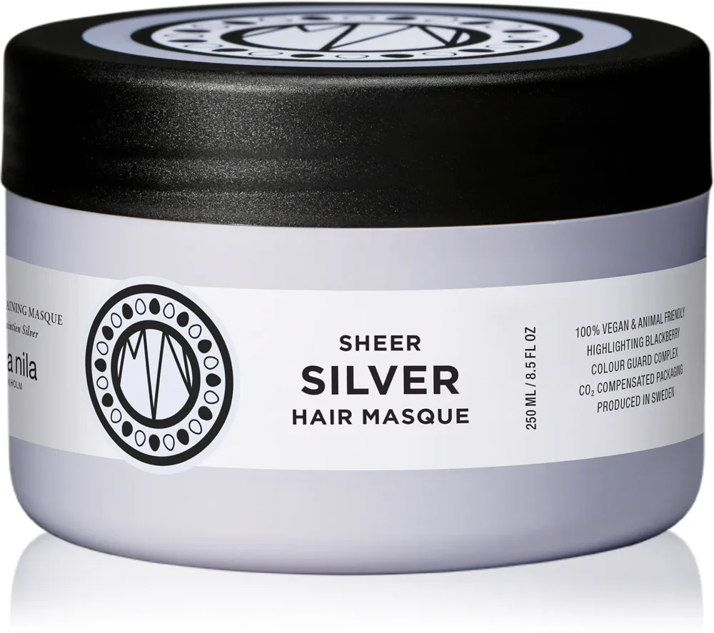 Maria Nila Sheer Silver Masque - Маска для волос, увлажняющая и питательная для блондинок, 250 мл