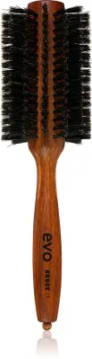 EVO Bruce Natural Bristle Radial Brush - Круглая щетка для волос с натуральной щетиной, 1 шт