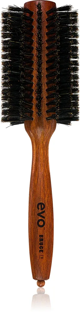 EVO Bruce Natural Bristle Radial Brush - Круглая щетка для волос с натуральной щетиной, 1 шт