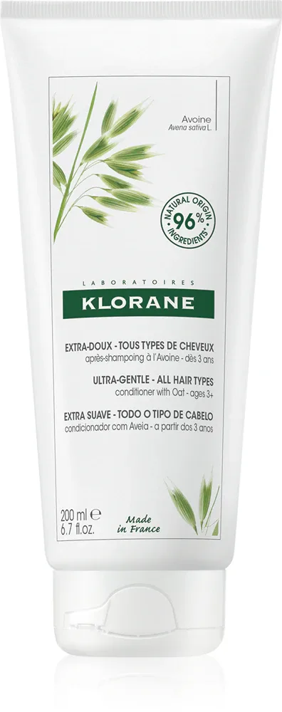 Бальзам для волос Klorane Avoine с экстрактом овса, увлажняющий, 200 мл