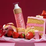 COCOSOLIS AURA Peptide Shimmer Spray - Увлажняющий спрей с блестками, 100 мл, оттенок z zapachem Strawberry Cheesecake — фото 3