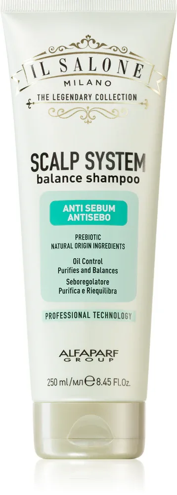 Alfaparf Milano Il Salone Milano Scalp System - Глубоко очищающий шампунь для жирной кожи головы, 250 мл