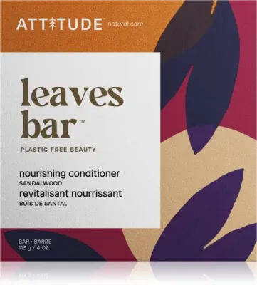 Attitude Leaves Bar Sandalwood - Кондиционер для волос в виде кубика с питательным действием, 113 г