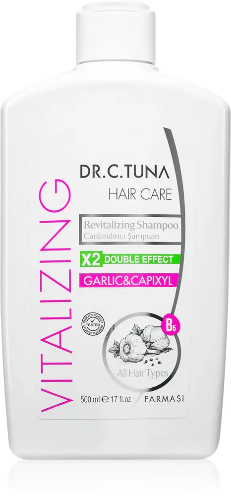 Farmasi Dr. C. Tuna Garlic & Capixyl - шампунь для восстановления волос для тонких и поврежденных волос, 500 мл