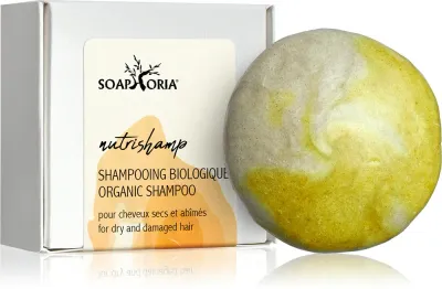 Soaphoria Hair Care Solid Shampoo - Органический шампунь в форме кубика для сухих и поврежденных волос, 60 г