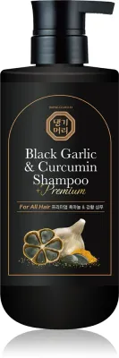 DAENG GI MEO RI Black Garlic & Curcumin Shampoo - Шампунь для глубокого восстановления и укрепления луковиц для роста волос, 500 мл