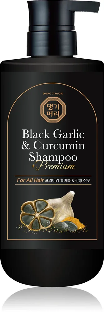 DAENG GI MEO RI Black Garlic & Curcumin Shampoo - Шампунь для глубокого восстановления и укрепления луковиц для роста волос, 500 мл