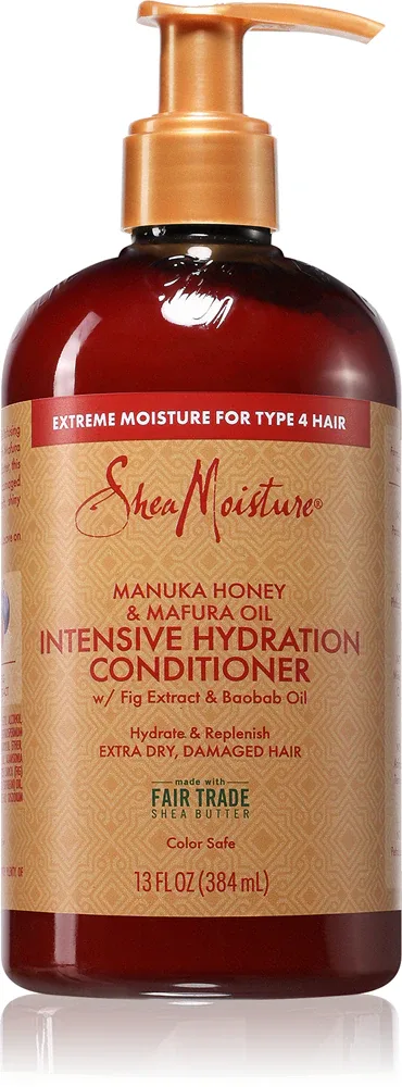 Shea Moisture Manuka Honey & Mafura Oil - Увлажняющий кондиционер для сухих и поврежденных волос, 384 мл