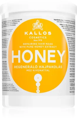 Kallos KJMN Professional Honey - Интенсивная увлажняющая маска для сухих и поврежденных волос